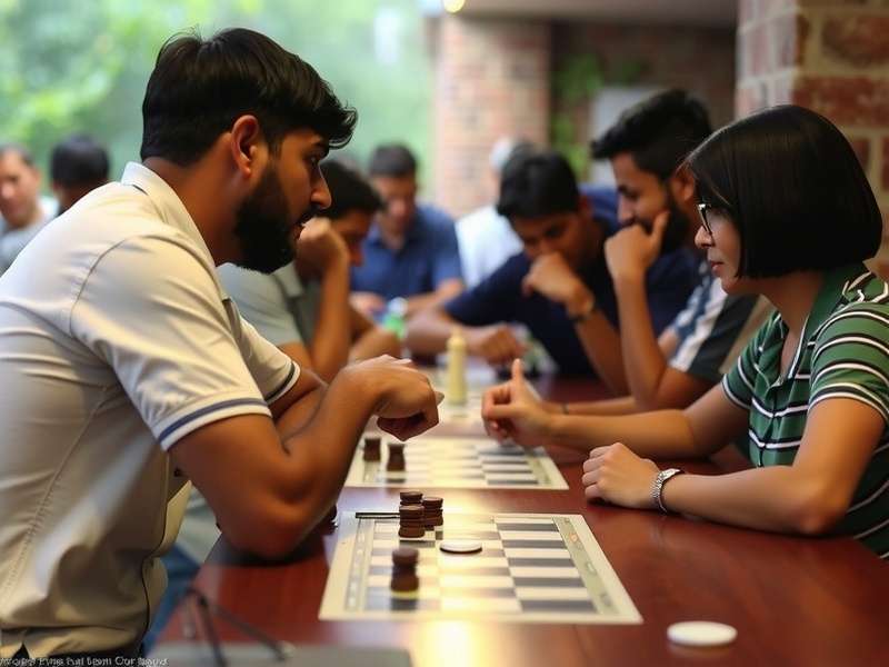 भारत में Euchre टूर्नामेंट में प्रतिभागी