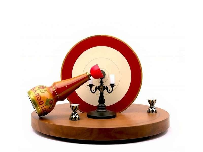 Euchre कार्ड गेम टेबल पर फैले हुए