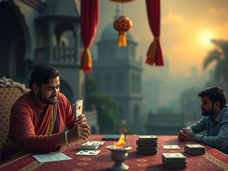 ट्रिकस्टर पर Euchre कार्ड गेम का इंटरफेस