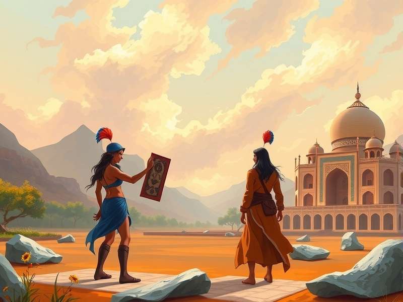 Euchre कार्ड गेम टेबल पर फैले हुए