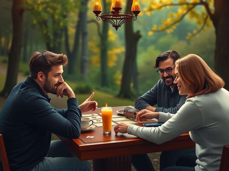 Friends playing Euchre card game online in India