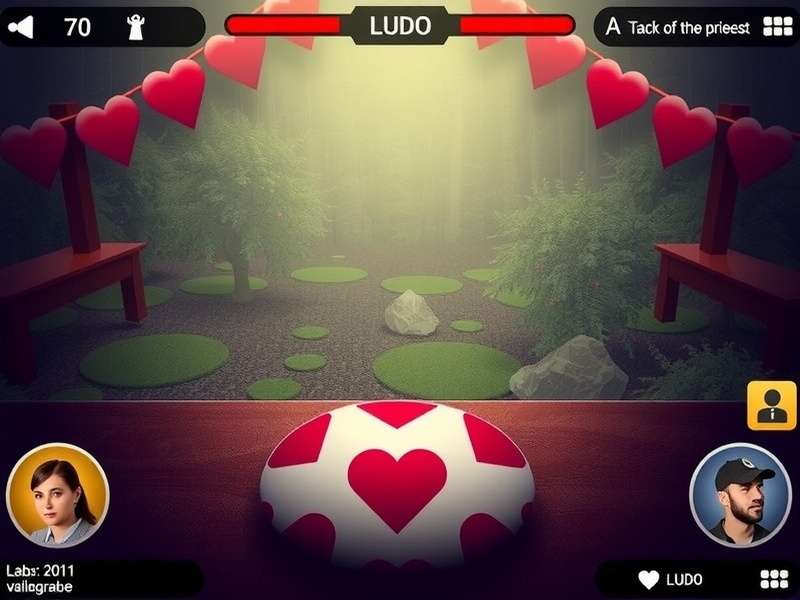 Euchre Hearts Ludo game setup with cards and board