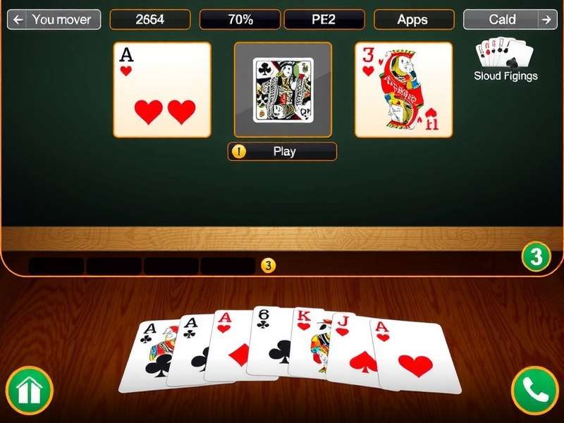 A person playing Euchre on a smartphone and laptop simultaneously