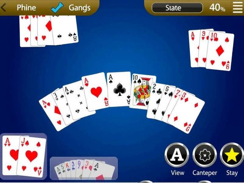 A nostalgic computer screen showing a classic online card game interface reminiscent of early 2000s Yahoo Games
