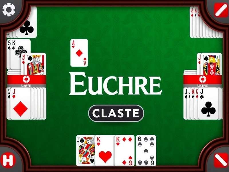 Group of diverse people playing card game Euchre online on laptops and phones