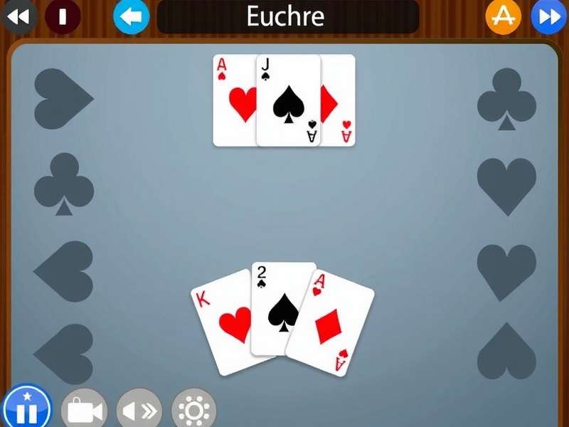 Group of friends playing Euchre cards in India