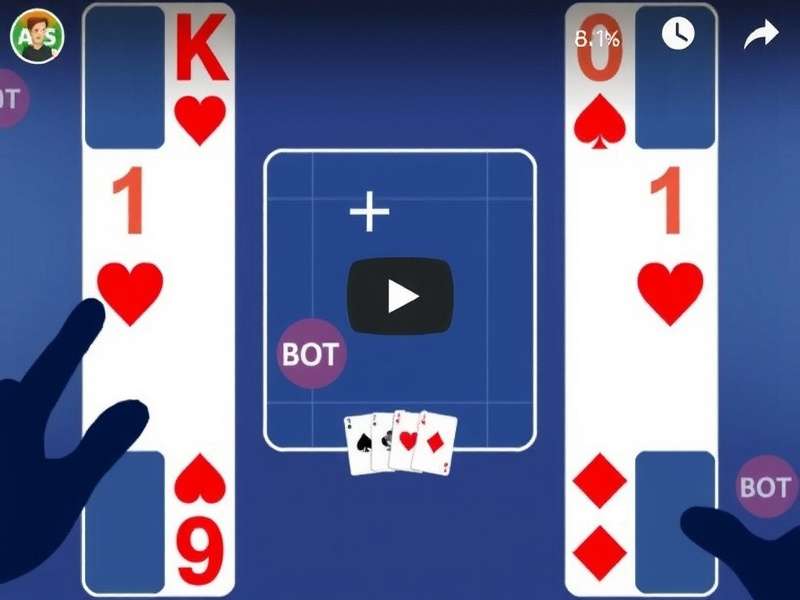 Euchre Card Game YouTube Tutorial Interface on Laptop and Mobile