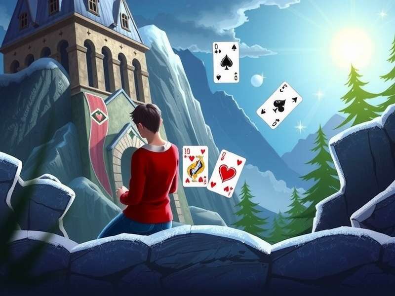 Euchre cards laid out on a table with strategic placements