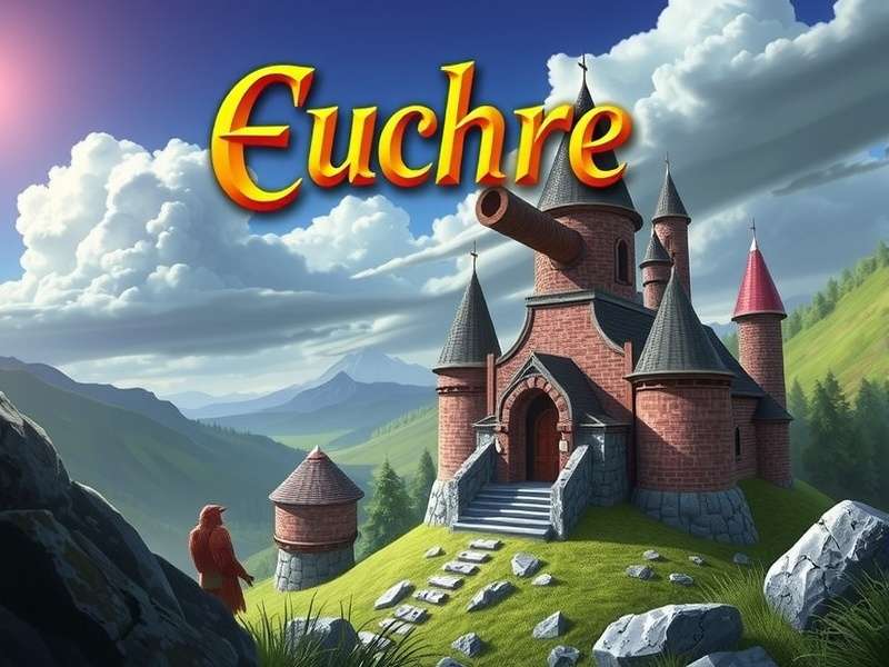 Screenshot of Euchre game interface on Facebook in India