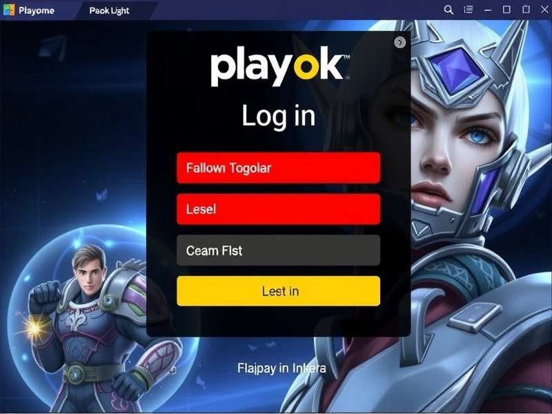 Euchre card game setup on a wooden table with Playok login screen in background, India theme