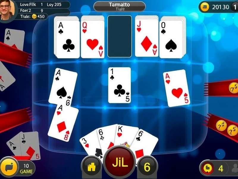 Euchre card game being played by Indian players at a vibrant green table