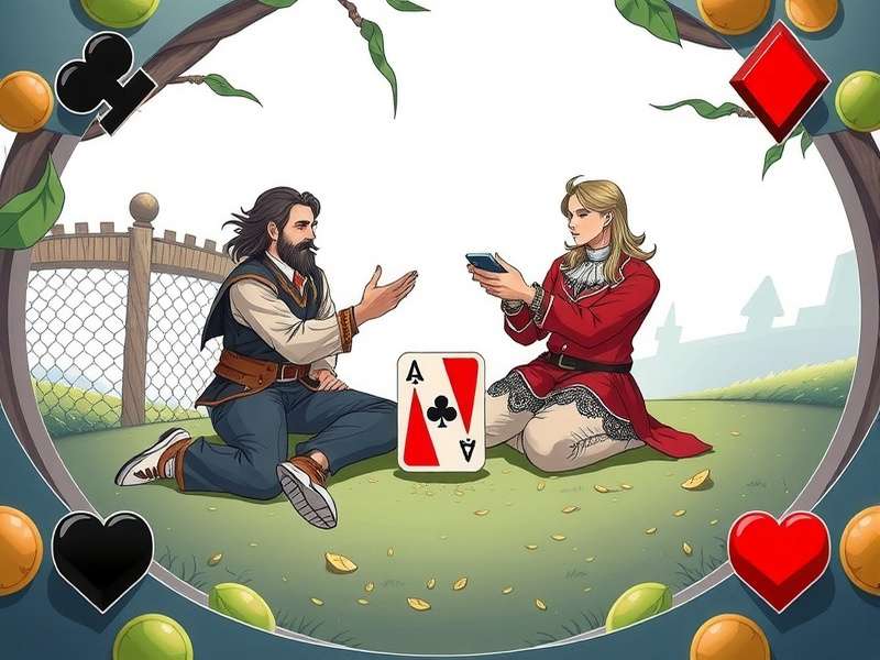 Euchre Free – Indian card game community gathering around a table with cards and scorepad